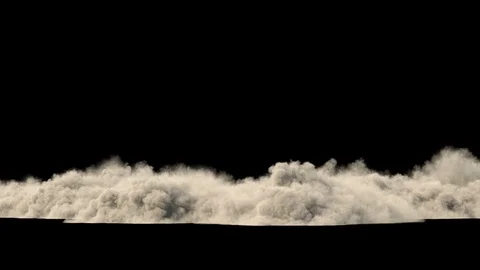 Dust clouds from the destruction of the building / Sand storm / Explosion smoke. Stock Footage 98281106