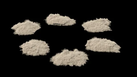 Dust clouds from the destruction of the building / Sand storm / Explosion smoke. Stock Footage 100920245