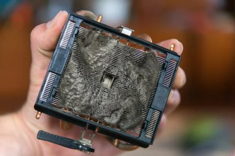 Dust in computer case Stock Photos