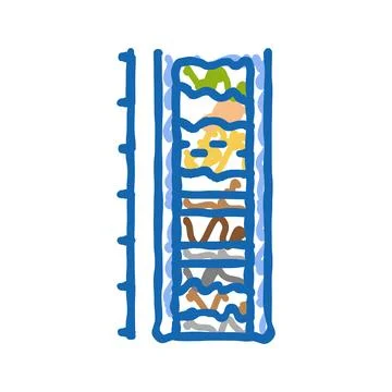 Dust control mining icon doodle illustration イラスト素材