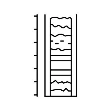 Dust control mining line icon vector illustration Stock Illustration