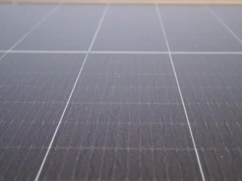 Dust-Covered Solar Panels Under Unstable Footage from Vintage Camera Stock Footage 295248428