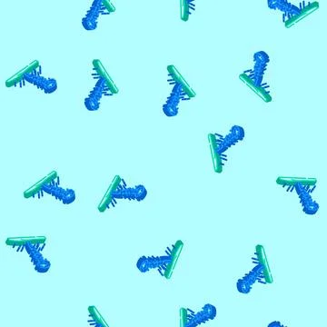 Dust devil natural phenomena isometric icon seamless pattern Stock Illustration