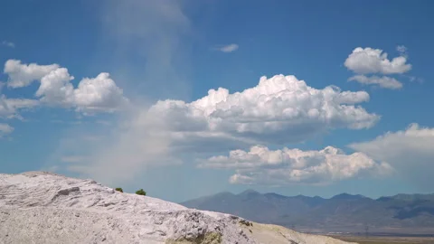 Dust devil spinning through the Utah desert on hot summer day Stock Footage 156774195