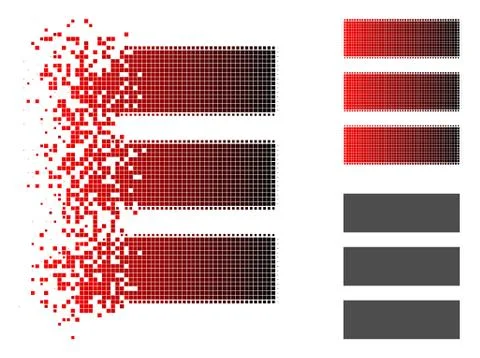 Dust Dot Halftone Database Icon Illustrazione stock