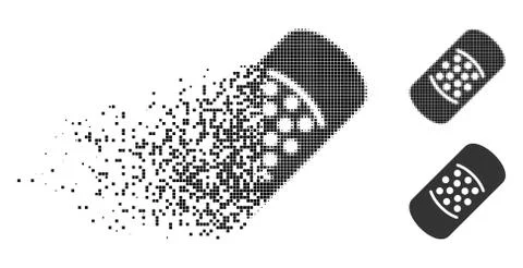 Dust Dotted Halftone Patch Icon イラスト素材