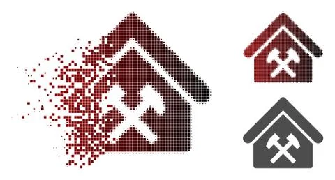 Dust Dotted Halftone Workshop Icon イラスト素材