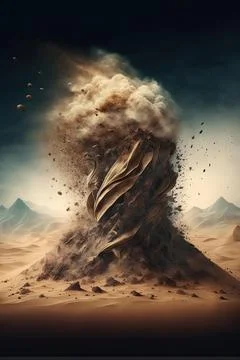 Dust of dryness Stock Illustration