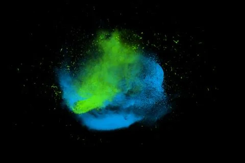 Dust explosion Stock Illustration