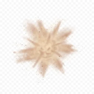 Dust explosion overlay effect template Stock Illustration