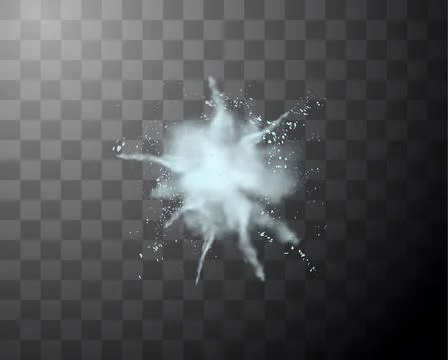 Dust explosion vector illustration with particles Stock Illustration