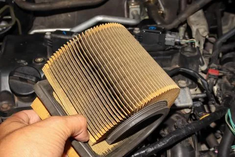 Dust filter of car Stockfoto's