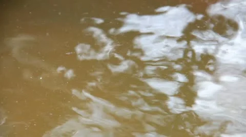 Dust float on the water surface Stock Footage 8847195