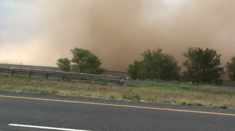 Dust Front Stock Footage 54754508