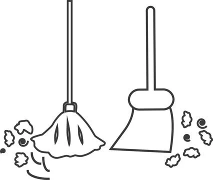 Dust line icon ,dust vector b lack icon Stock Illustration