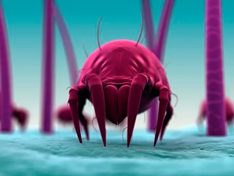 Dust mite, artwork 스톡 일러스트