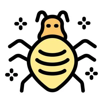 Dust mite causing allergy symptoms, crawling insect vector illustration 스톡 일러스트