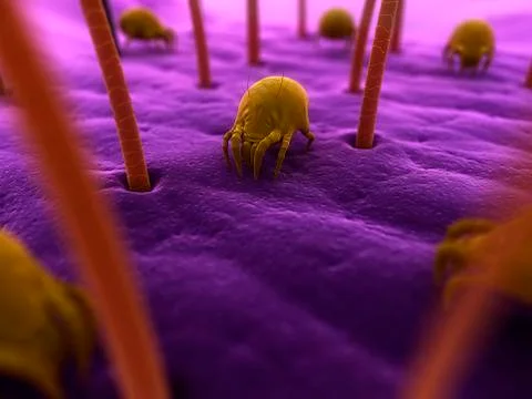 Dust mites, artwork イラスト素材