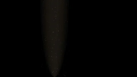 Dust motes in sunbeam on black background overlay 4K Stock Footage 336513863