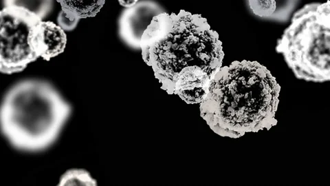 Dust or pollen or virus under a microscope Stock Footage 140161132