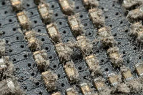 Dust over Electronics Stock Photos