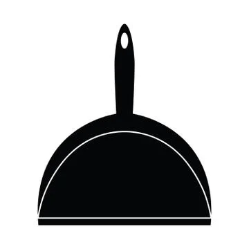 Dust pan icon vector sign Stock Illustration