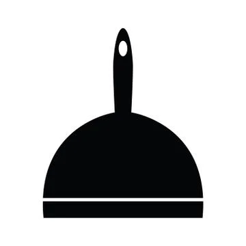 Dust pan icon vector sign Stock Illustration