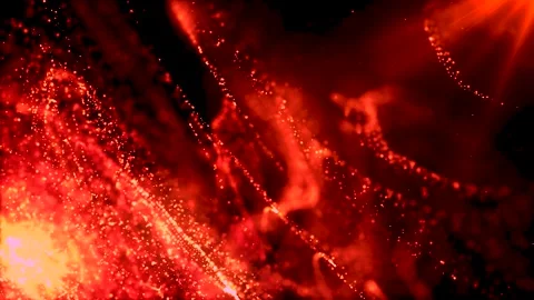 Dust particle background Bokeh lights background on black background Flame  Stock Footage 247494798