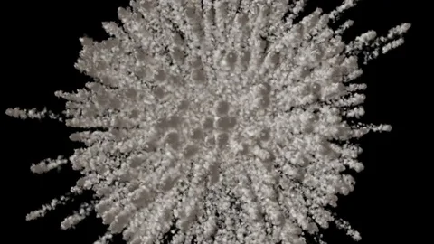 Dust particle, Powder explosion, use for background or intro. Stock Footage 79277199