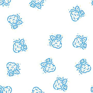 Dust particle vector seamless pattern Illustrazione stock