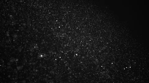 Dust particles, abstract floating particles on black background Stock Footage 86300366