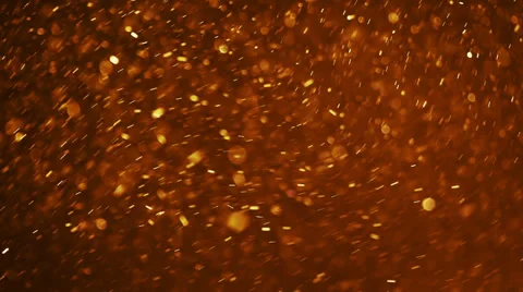 Dust particles abstract gold background Stock Footage 35575687