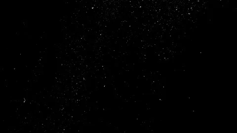Dust particles on black background. 3D effect with snow glare and flare sparkle Stock Footage 138097943