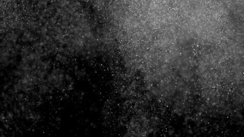 Dust particles on black background. 3D effect with snow glare and flare sparkle Stock Footage 138098207