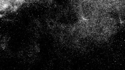 Dust particles on black background. 3D effect with snow glare and flare sparkle Stock Footage 138098389
