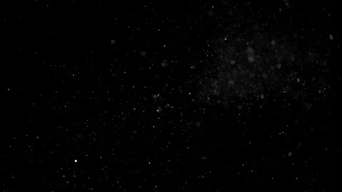 Dust particles on black background. 3D effect with snow glare and flare sparkle Stock Footage 138098534