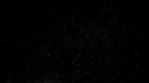 Dust particles on black background. 3D effect with snow glare and flare sparkle Vidéo 138098619