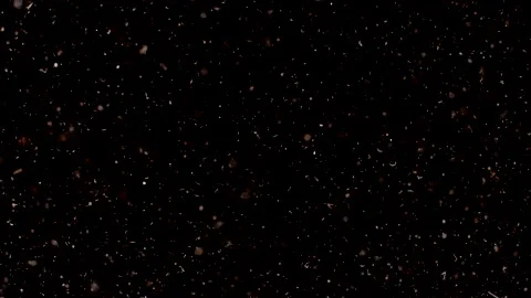 Dust particles on black background. 3D effect with snow glare and flare sparkle Stock Footage 138098693