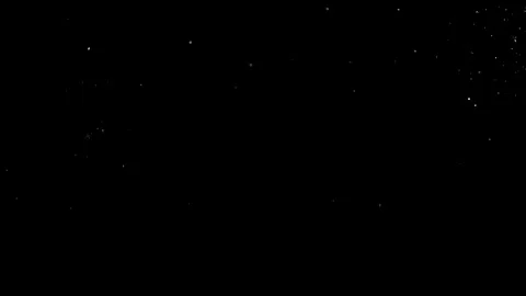 Dust particles on black background. 3D effect with snow glare and flare sparkle Stock Footage 138098880
