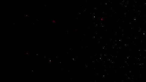 Dust particles on black background. 3D effect with snow glare and flare sparkle Stock Footage 138099435