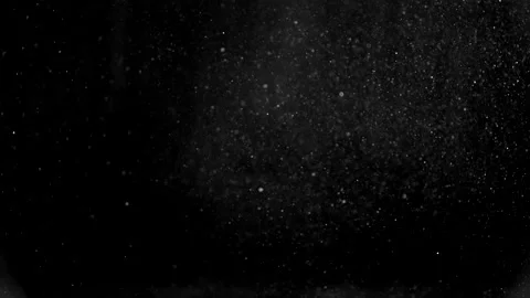 Dust particles on black background. 3D effect with snow glare and flare sparkle Stock Footage 138099524