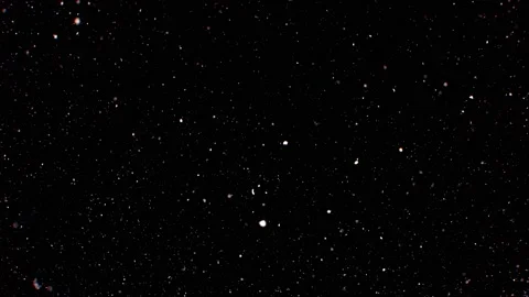 Dust particles on black background. 3D effect with snow glare and flare sparkle Stock Footage 138099581