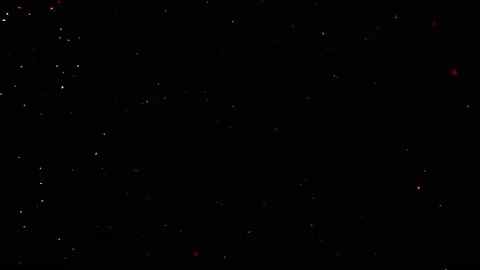 Dust particles on black background. 3D effect with snow glare and flare sparkle Stock Footage 138099612