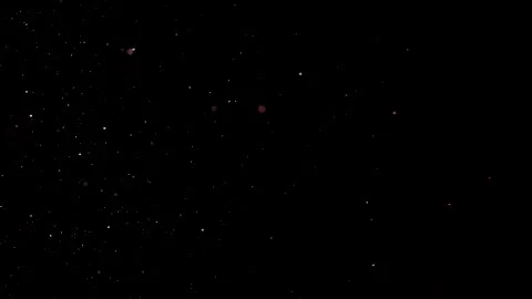 Dust particles on black background. 3D effect with snow glare and flare sparkle Stock Footage 138099640