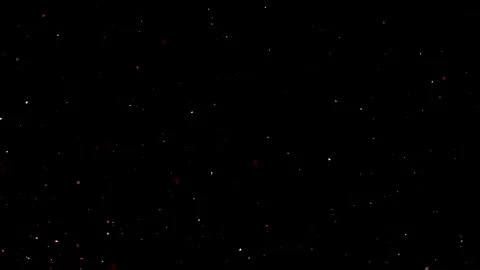 Dust particles on black background. 3D effect with snow glare and flare sparkle Stock Footage 138099883