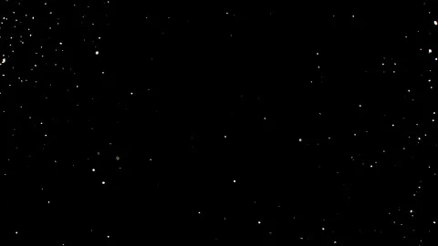 Dust particles on black background. 3D effect with snow glare and flare sparkle Stock Footage 138100061