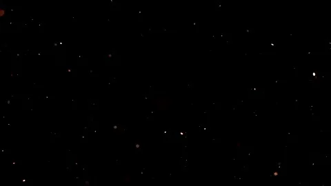 Dust particles on black background. 3D effect with snow glare and flare sparkle Stock Footage 138100315