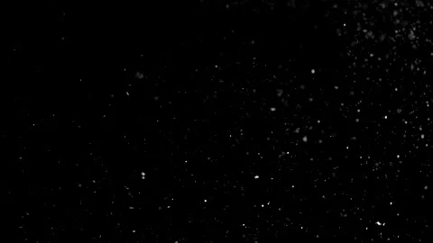 Dust particles on black background. 3D effect with snow glare and flare sparkle Stock Footage 138100727