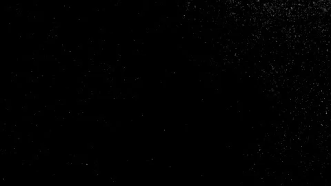 Dust particles on black background. 3D effect with snow glare and flare sparkle Stock Footage 138100926