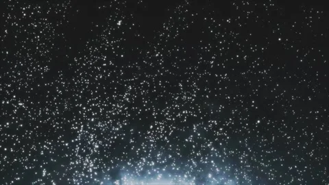 Dust particles on black background. Stock Footage 278614736